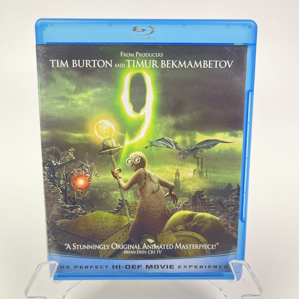 9 Blu ray 2009 Tim Burton Elijah Wood John C Riley DVD Adventure